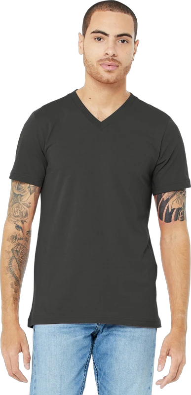 BELLA+CANVAS  Unisex Jersey Short Sleeve V-Neck Tee. BC3005