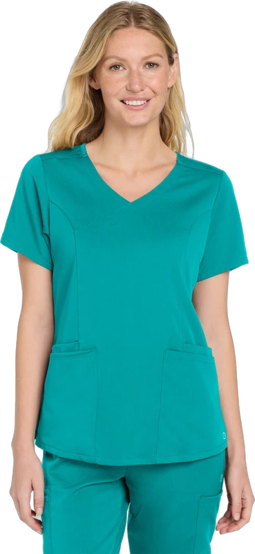 Wink Women's Premiere Flex Mock Wrap Top WW4268
