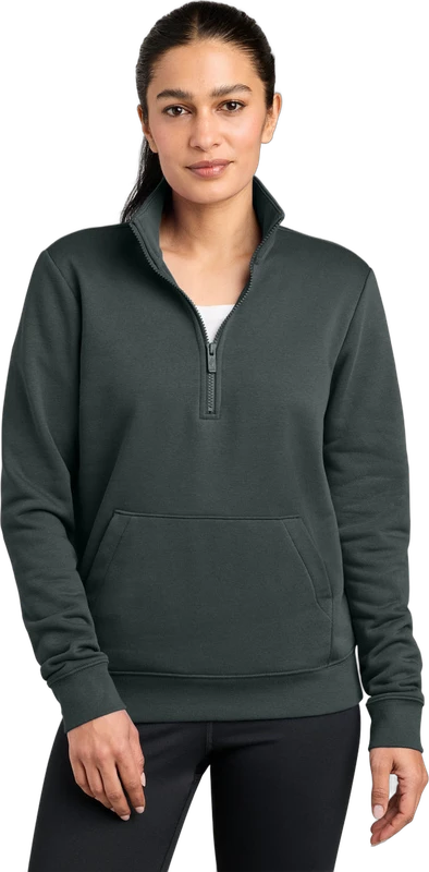 Nike Women's Club Fleece Sleeve Swoosh 1/2-Zip NKDX6720
